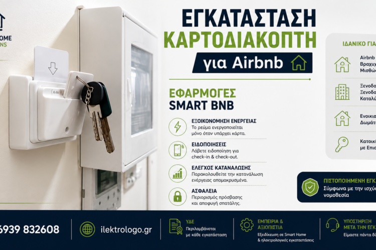 Καρτοδιακόπτης για Airbnb