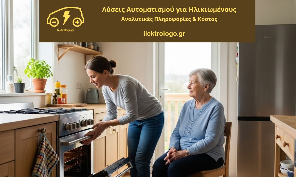 Οικογένεια που επικοινωνεί με ηλικιωμένο γονιό μέσω κινητού